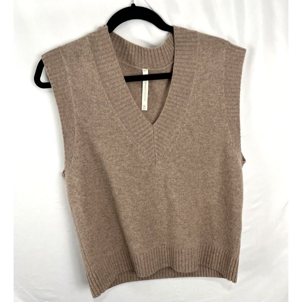 Aritzia The Group Babaton Merino Wool Beige Vest Womens Size XS